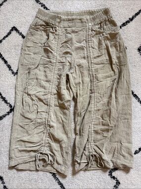 Free People Gianna Ruched Gaucho Pull on Pant